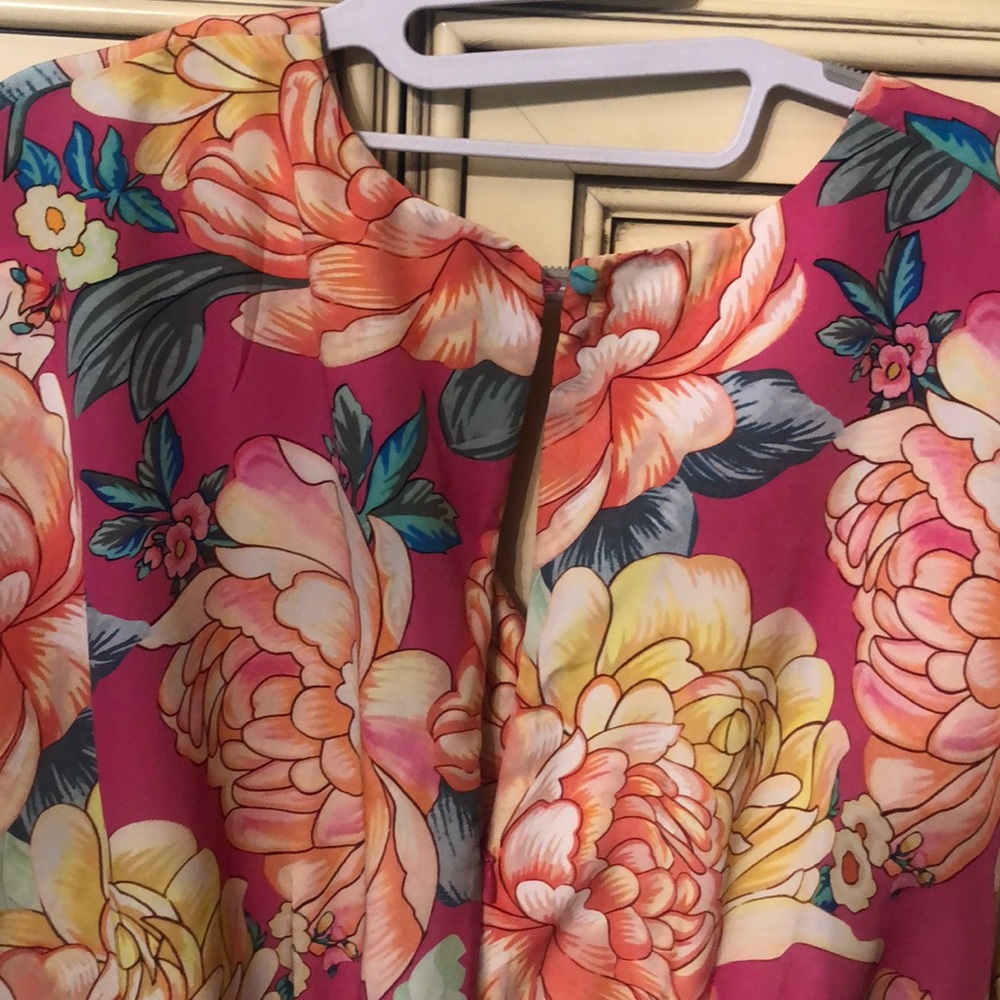 Anthropologie XL floral jumpsuit